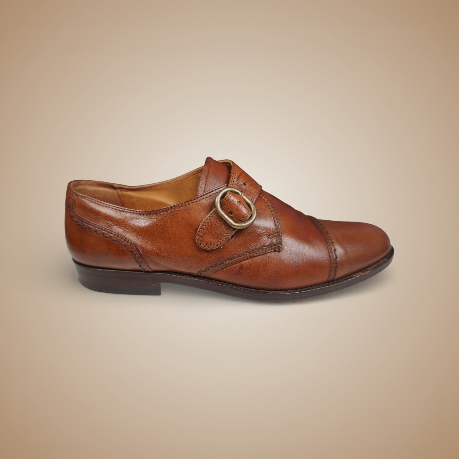 Bally brown dress shoes after leather cleaning by Fixano Los Angeles